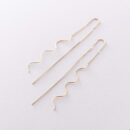Earrings for Women Pull Through Chain and Curved Wire