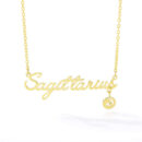 Zodiac Necklaces Gold Vermeil Horoscope Jewelry for Girls